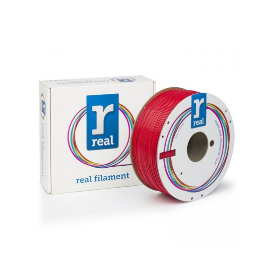 REAL ABS Plus 3D Printer Filament - Red - spool of 1Kg - 1.75mm (REFABSPLUSRED1000MM175)