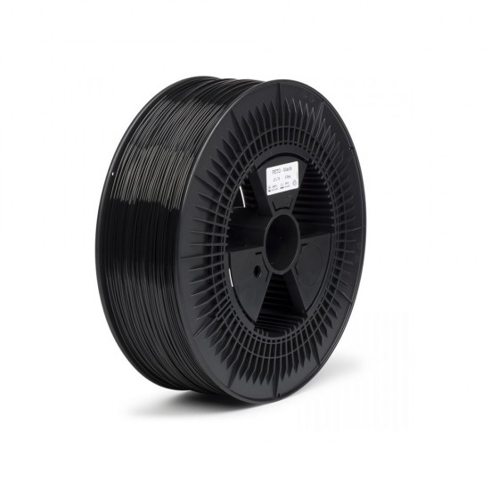 REAL PETG 3D Printer Filament - Black - spool of 5Kg - 2.85mm (REALPETGSBLACK5000MM285)