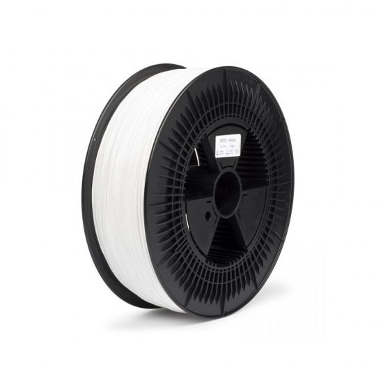 REAL PETG 3D Printer Filament - White - spool of 5Kg - 1.75mm (REFPETGSWHITE5000MM175)