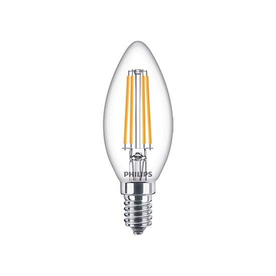 Philips E14 LED Warm White Filament Candle Bulb 6.5W (60W) (LPH02439) (PHILPH02439)