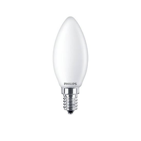 Philips E14 LED Warm White Matt CandleBulb 6.5W (60W) (LPH02417) (PHILPH02417)