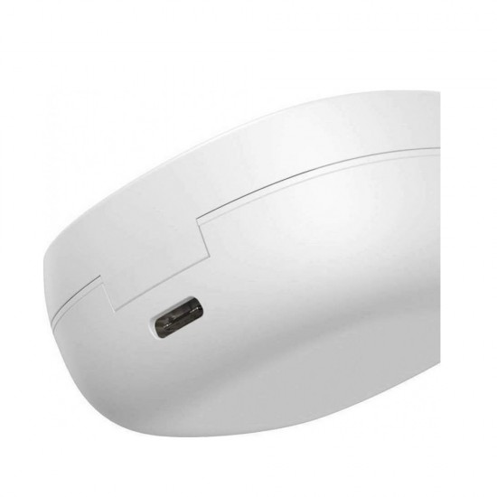 Baseus WM01 Plus In-ear Bluetooth Handsfree Ακουστικά με Θήκη Φόρτισης Λευκά (NGWM01P-02)