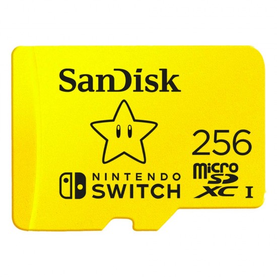 Sandisk microSD 256GB Memory Card for Nintendo Switch (SDSQXAO-256G-GNCZN) (SANSDSQXAO-256G-GNCZN)