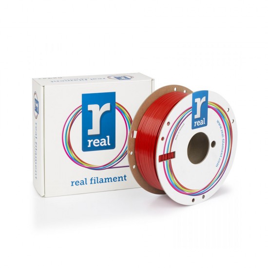 REAL PETG 3D Printer Filamen-Red-spool of 1Kg - 2.85mm (REFPETGRRED1000MM285)