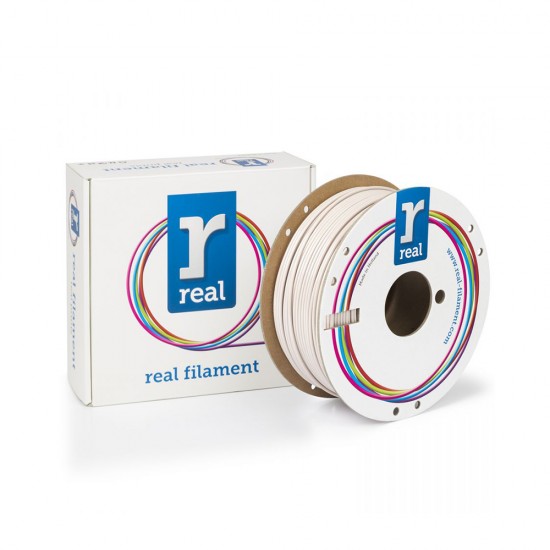 REAL PETG 3D Printer Filament - White- spool of 1Kg - 2.85mm (REFPETGRWHITE1000MM285)