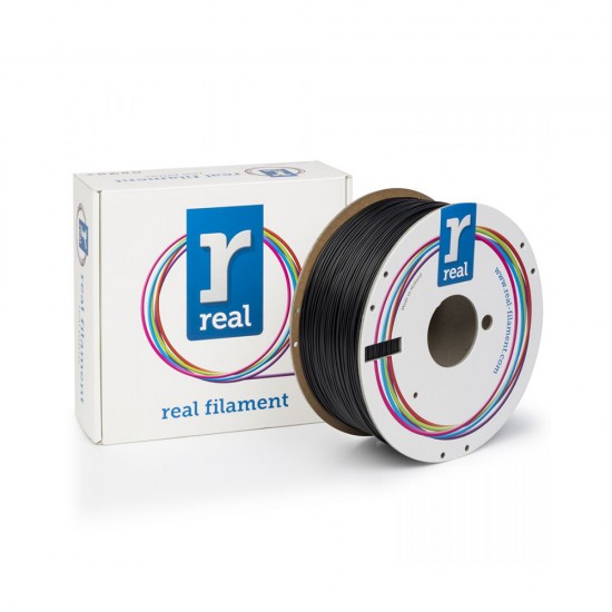 REAL ABS Plus 3D Printer Filament - Black - spool of 1Kg - 2.85mm (REALABSPLUSBLACK1000MM285)