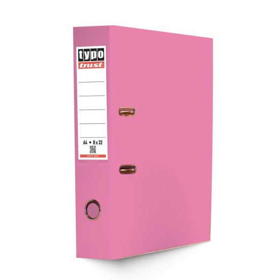 Typotrust Ροζ Κλασέρ από Χαρτόνι με Πλαστική Επένδυση 8/32 (KP832-09) (TYPKP832-09)