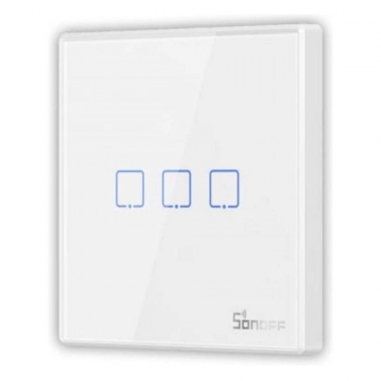 Sonoff wireless 433MHz smart wall switch T2EU3C-RF (3-channel) (M0802030011) (SONM0802030011)