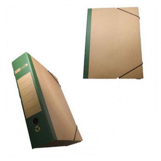 Officepoint Κουτί λάστιχο οικολογικό 26Χ36Χ8 κραφτ Πράσινο (OP-F-23765) (OFPOP-F-23765)