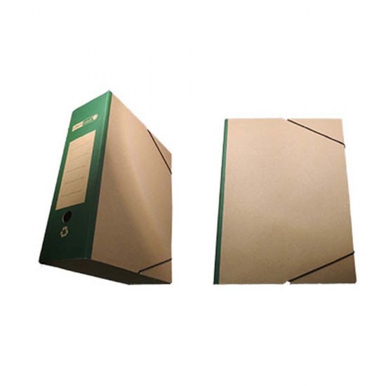 Officepoint Κουτί λάστιχο οικολογικό 26Χ36Χ12 κραφτ Πράσινο (OP-F-23755) (OFPOP-F-23755)