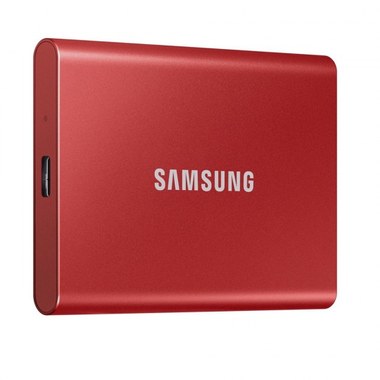 Samsung Portable SSD T7 USB 3.2 2TB Metallic Red (MU-PC2T0R/WW) (SAMMU-PC2T0R)
