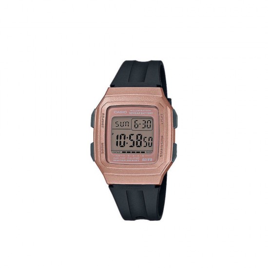 Casio Collection Ψηφιακό Ρολόι Χρονογράφος Μπαταρίας με Καουτσούκ Λουράκι Μαύρο (ITF-201WAM-5AVE) (CASITF201WAM5AVE)
