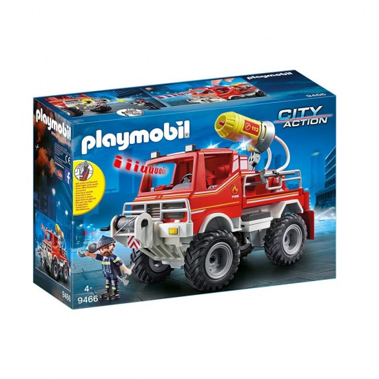 Playmobil City Action Όχημα Πυροσβεστικής με Τροχαλία Ρυμούλκησης (9466) (PLY9466)
