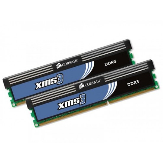 Corsair XMS3 — 8GB (2x4GB) DDR3 1333MHz C9 Memory Kit (CMX8GX3M2A1333C9BULK)
