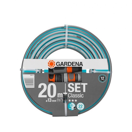 Gardena Λάστιχο Ποτίσματος Σετ Classic 1/2" 20m (18008-20) (GRD18008-20)