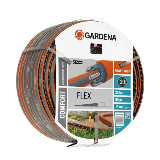 Gardena Λάστιχο Ποτίσματος Flex Comfort 1/2" 50m (18039-20) (GRD18039-20)
