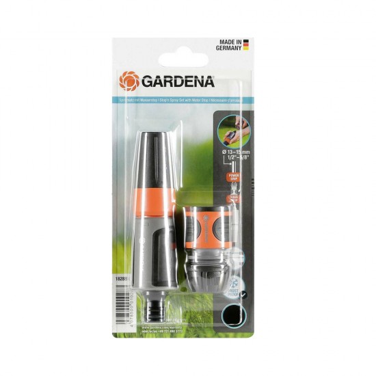Gardena Stop 'n' Spray Σετ Εκτοξευτήρα Νερού με Ταχυσυνδέσμους 13mm 1/2" (18288-20) (GRD18288-20)