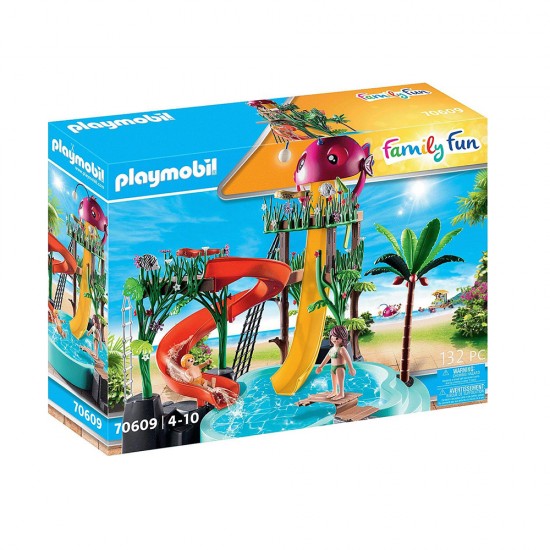 Playmobil Family Fun Water Park with Slides για 4-10 ετών (70609) (PLY70609)