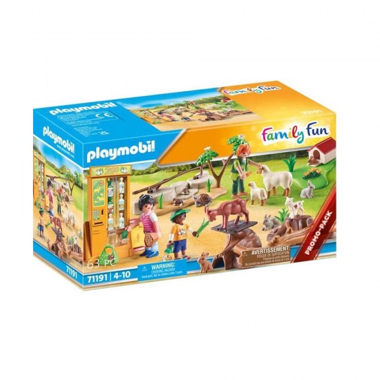 Playmobil Family Fun Ζωολογικός Κήπος με Ήμερα Ζωάκια για 4-10 ετών (71191) (PLY71191)
