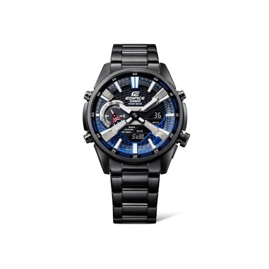 Casio Stainless Steel 50mm Waterproof Smartwatch Black (ECB-S100DC-2A) (CASECBS100DC2A)