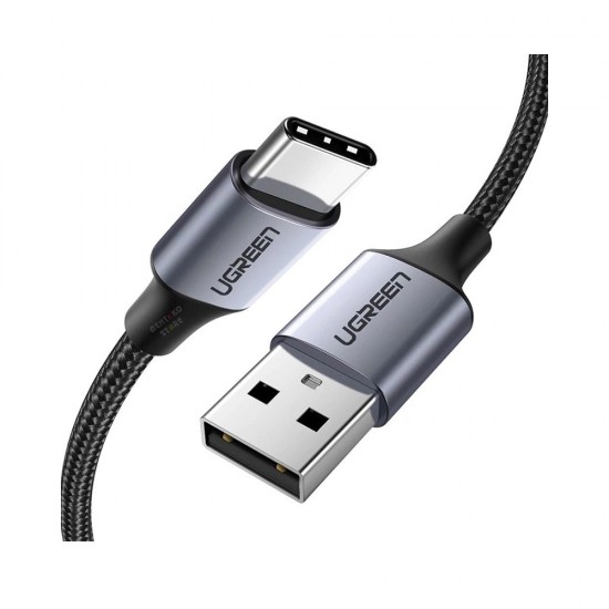 Ugreen Braided USB 2.0 Cable USB-C male - USB-A male Μαύρο 1.5m (60127) (UGR60127)