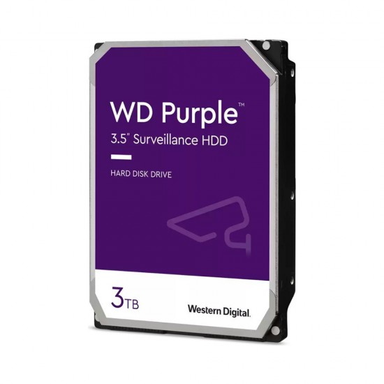 Western Digital Εσωτερικός Σκληρός Δίσκος 3 TB (CMR) (Purple 3.5") (WD33PURZ)