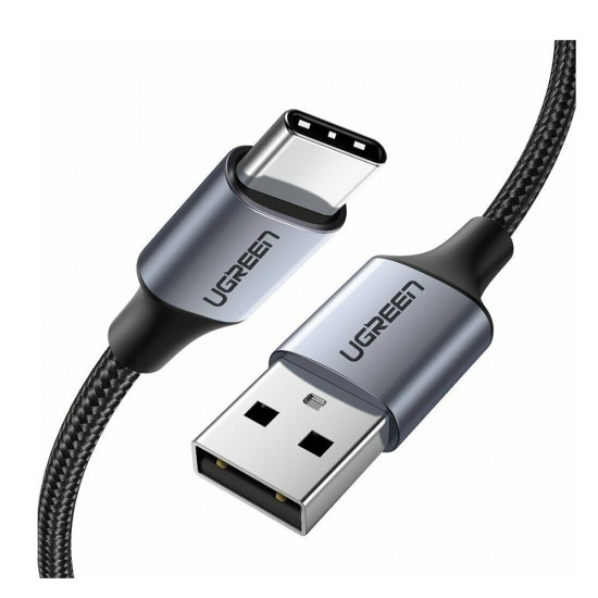 Ugreen Braided USB 2.0 Cable USB-C male - USB-A male Μαύρο 2m (60128) (UGR60128)
