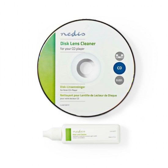 Nedis Disc Lens Cleaner CD 20 ml (CLDK100TP) (NEDCLDK100TP)