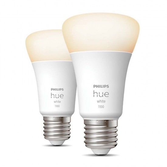 Philips  Hue Smart Lamp E27 White 1100lm (2-Pack) (929002469205) (PHI929002469205)