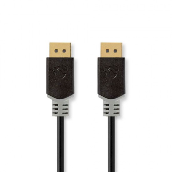 Nedis Cable DisplayPort male - DisplayPort male 2m Μαύρο (CCBW37014AT20) (NEDCCBW37014AT20)