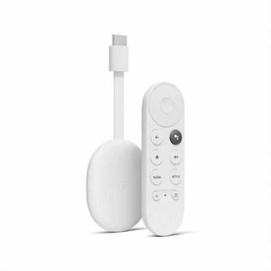 Google Smart TV Stick Chromecast with Google TV Full HD and Bluetooth / Wi-Fi / HDMI and Google Assistant Snow (GA03131) (GOOGA03131)