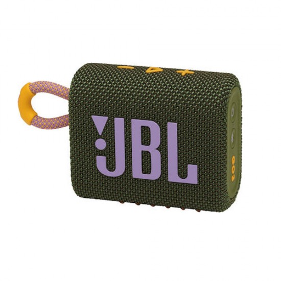 JBL Go 3 Portable Waterproof Bluetooth Speaker Green (GO3GRN) (JBLGO3GRN)