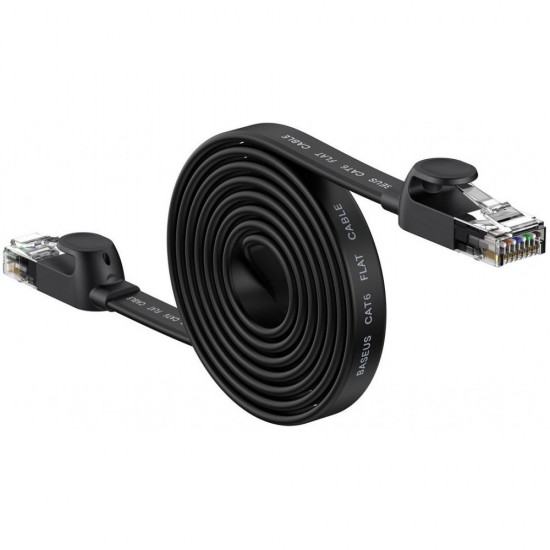 Baseus Ethernet RJ45, 1Gbps, 2m network cable Black (WKJS000101) (BASWKJS000101)