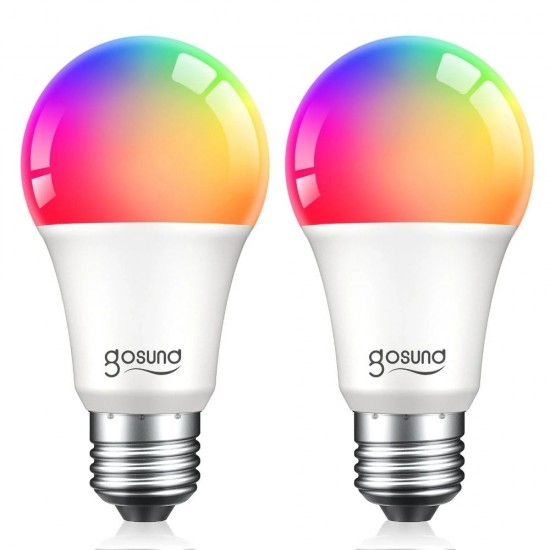 Gosund WB4 Smart Λάμπες LED για Ντουί E27 και Σχήμα A60 RGBW 800lm Dimmable 2τμχ (WB4-2pack) (GOSWB4-2PACK)