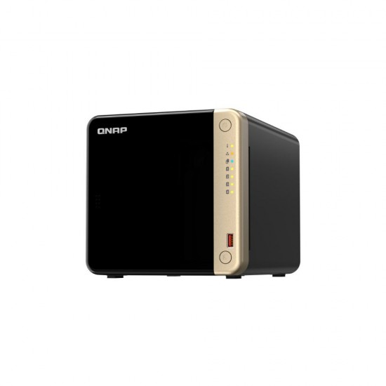 QNap TS-464-8G NAS Tower with 4 M.2/SSD slots and 2 Ethernet ports (TS-464-8G) (QNAPTS-464-8G)