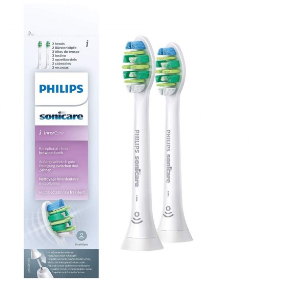 Philips Sonicare InterCare Standard Ανταλλακτικές Κεφαλές για Ηλεκτρική Οδοντόβουρτσα 2τμχ (HX9002/10) (PHIHX9002.10)