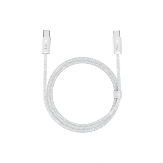 Baseus Dynamic Braided USB 2.0 Cable USB-C male - USB-C male Λευκό 1m  (CALD000202) (BASCALD000202)