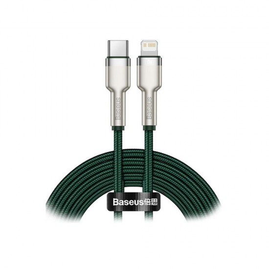 Baseus Cafule Metal Braided USB-C to Lightning Cable 20W Πράσινο 2m  (CATLJK-B06) (BASCATLJK-B06)