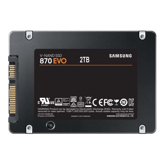 Samsung 870 Evo SSD 2TB 2.5'' SATA III (MZ-77E2T0BW) (SAMMZ-77E2T0BW)
