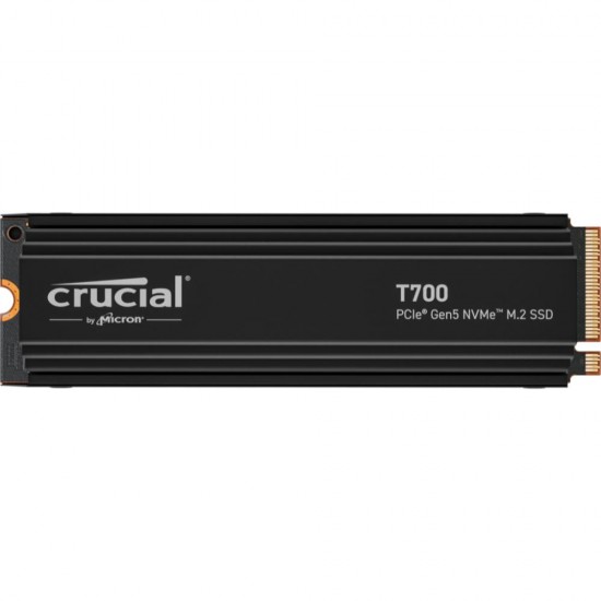 Crucial SSD 1TB T700 PCIe 5.0 x4 M.2 NVME Gen5 Heatsink (CT1000T700SSD5) (CRUCT1000T700SSD5)