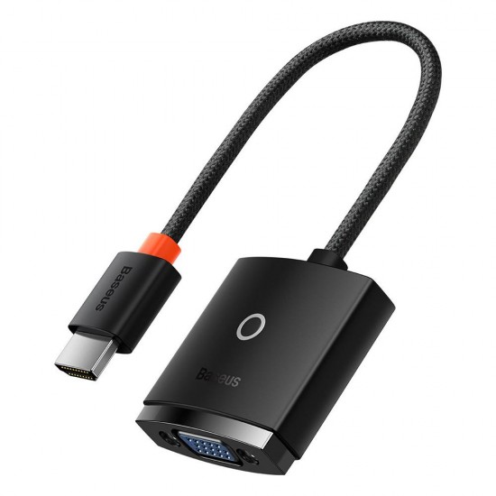 Baseus Lite Series HDMI To Vga Adapter Without Audio Black (WKQX010001) (BASWKQX010001)
