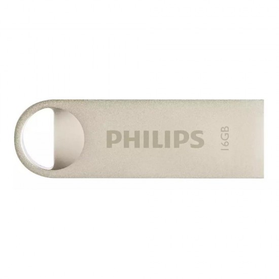 Philips Moon 16GB USB 2.0 Stick Ασημί (FM16FD160B/00) (PHIFM16FD160B-00)