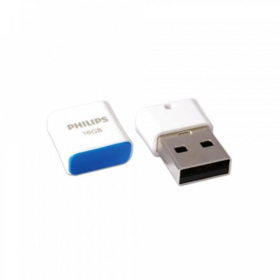Philips Pico 16GB USB 2.0 Stick Λευκό (FM16FD85B/00) (PHIFM16FD85B-00)