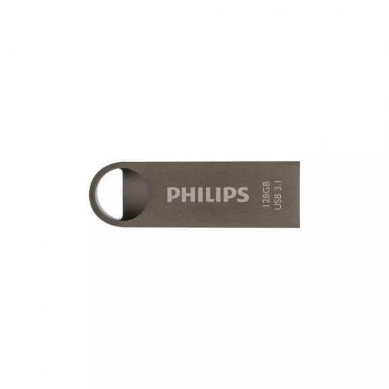 Philips Moon 128GB USB 3.1 Stick Ασημί (FM12FD165B/00) (PHIFM12FD165B-00)