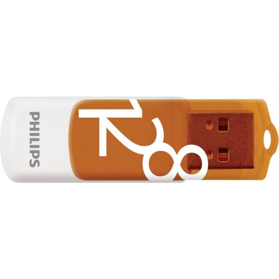 Philips Vivid 128GB USB 2.0 Stick Πορτοκαλί (FM12FD05B/00) (PHIFM12FD05B-00)