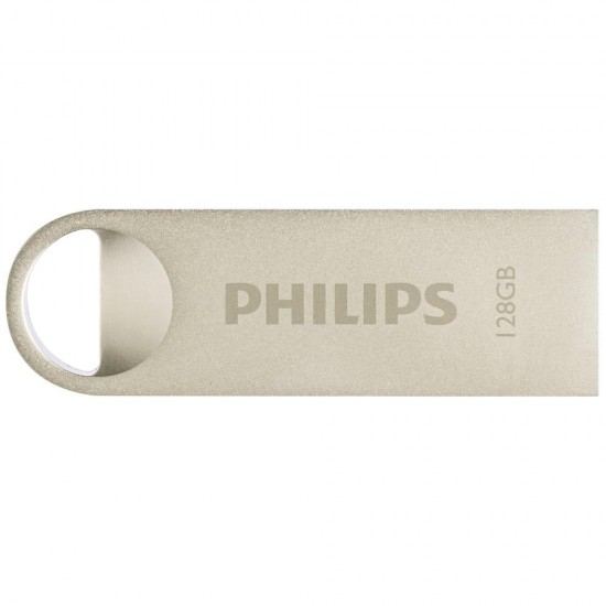 Philips Moon 128GB USB 2.0 Stick Ασημί (FM12FD160B/00) (PHIFM12FD160B-00)