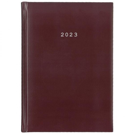 Ημερήσιο Ημερολόγιο 2023 Δεμένο 12x17 BASIC NEXT Μπορντώ