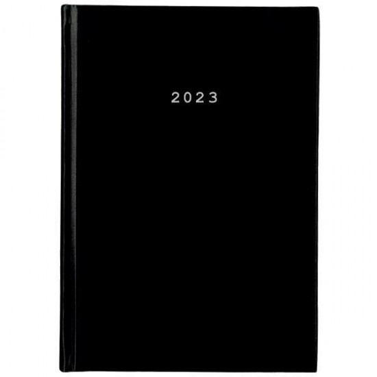 Ημερήσιο Ημερολόγιο 2023 Δεμένο 12x17 BASIC NEXT Μαύρο
