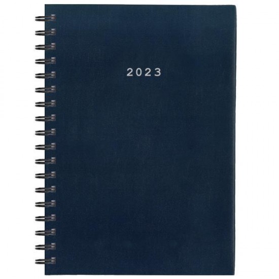 Ημερήσιο Ημερολόγιο 2023 Μικρό Σπιράλ 12x17 ΜΠΛΕ BASIC NEXT