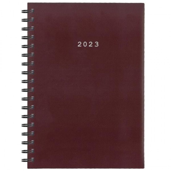 Ημερήσιο Ημερολόγιο 2023 Μικρό Σπιράλ 12x17 ΜΠΟΡΝΤΩ BASIC NEXT